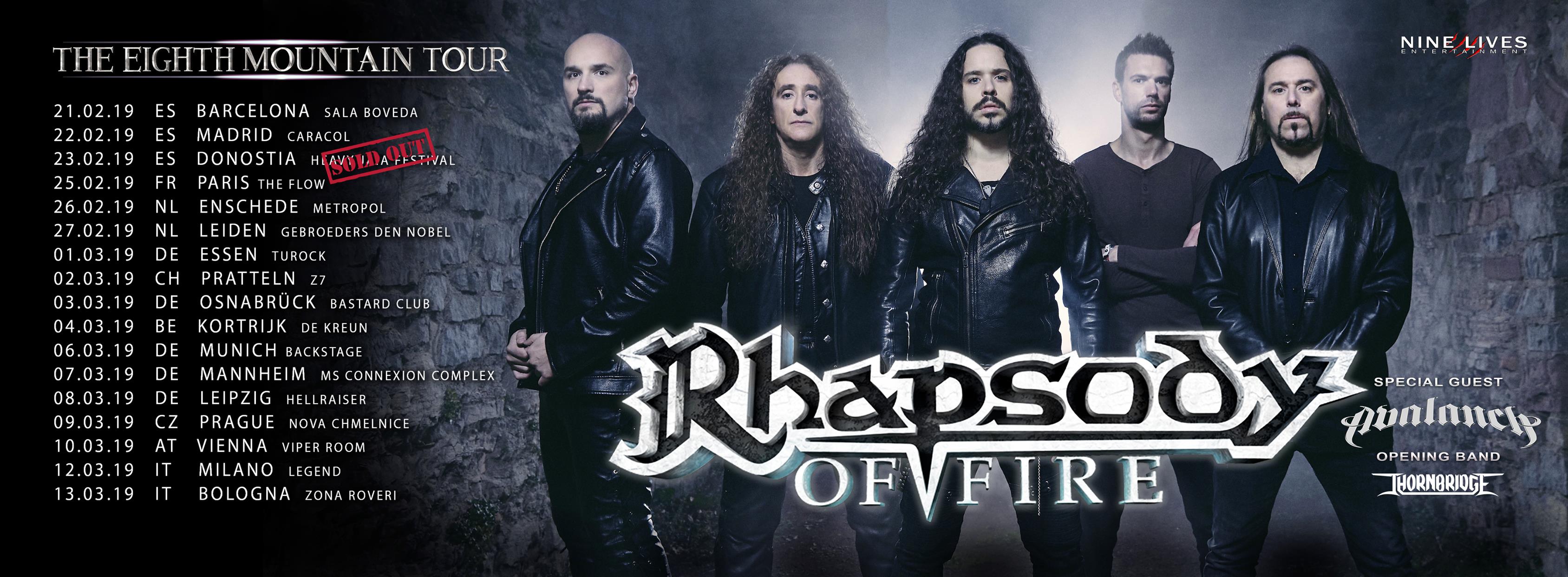 Rhapsody Of Fire The Eighth Mountain Tour